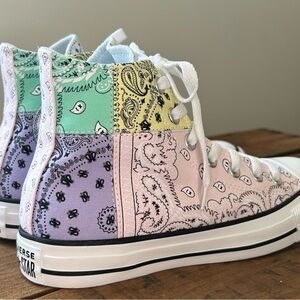 Converse Chuck Taylor All Star 70 Hi Top Paisley Patchwork Sneakers Women’s 5